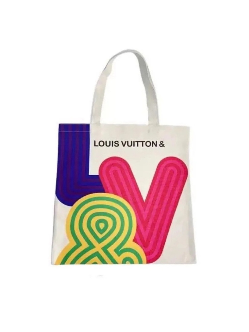Louis Vuitton White Canvas Tote SE